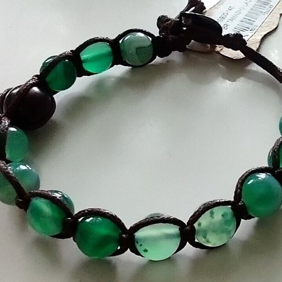 Tamashii Jewelry - NEW Tamashii Unisex Bracelet Lace Green.  Length:  8.5"